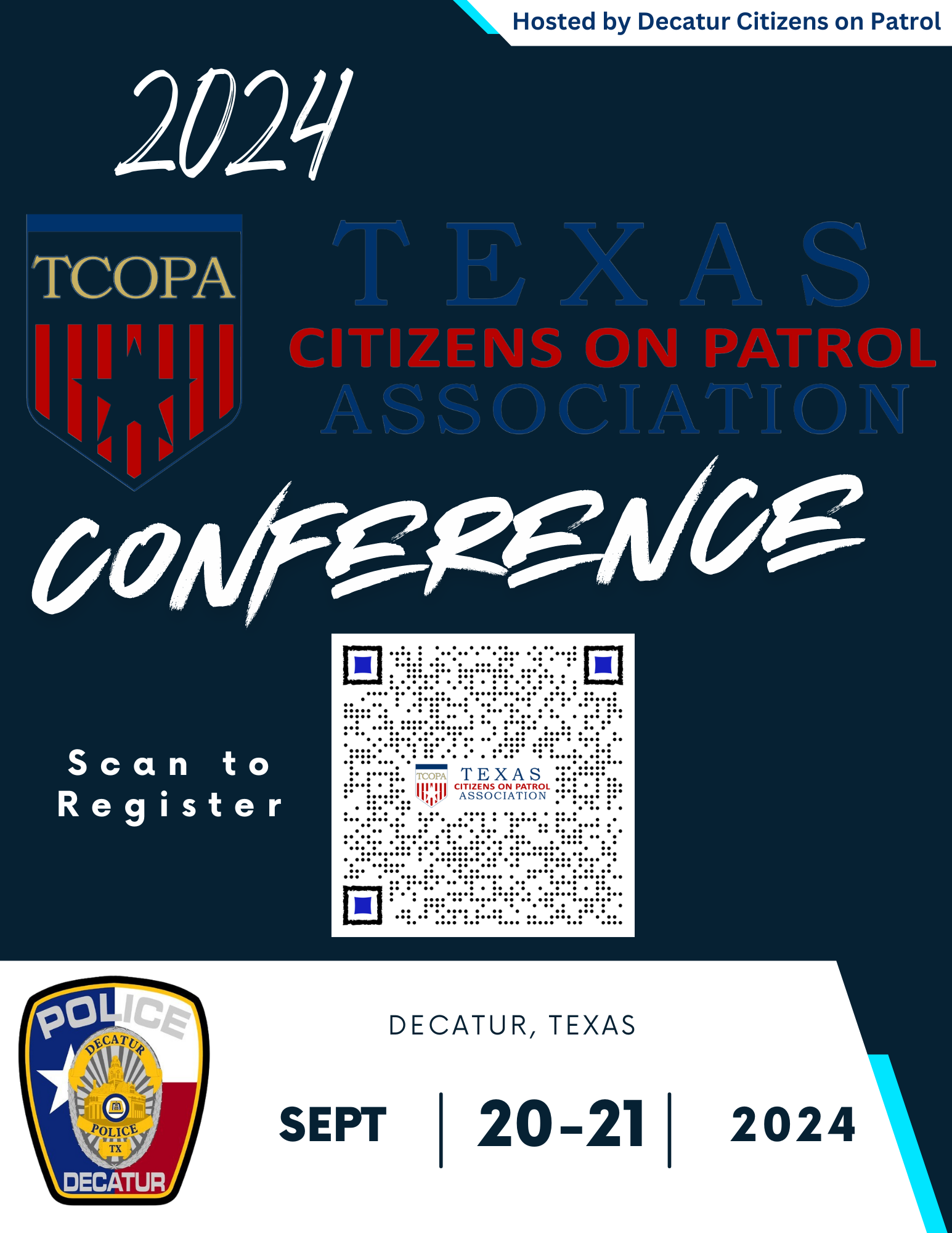 2024 Conference Texas Citizens On Patrol Association   TCOPA 2024 Flyer 